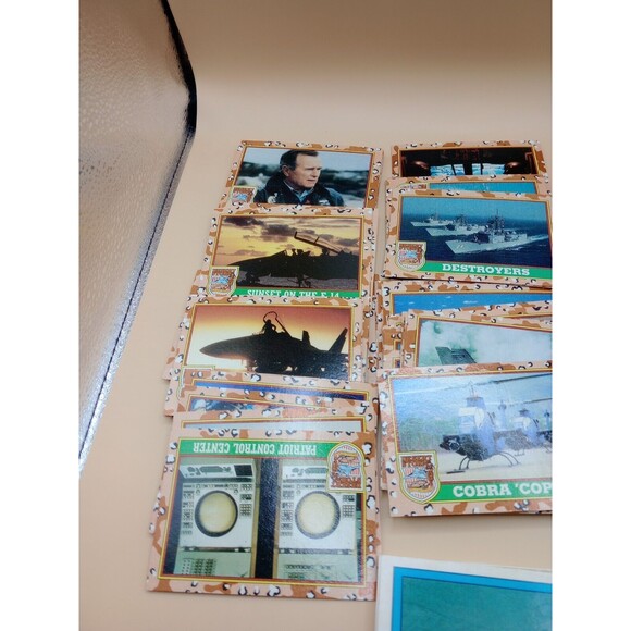 1991 Desert Storm Trading Cards Complete Set 88 Cards 22 Stickers - Picture 2 of 11